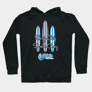 Santa Cruz California CA Surf City Surf Boards Hoodie